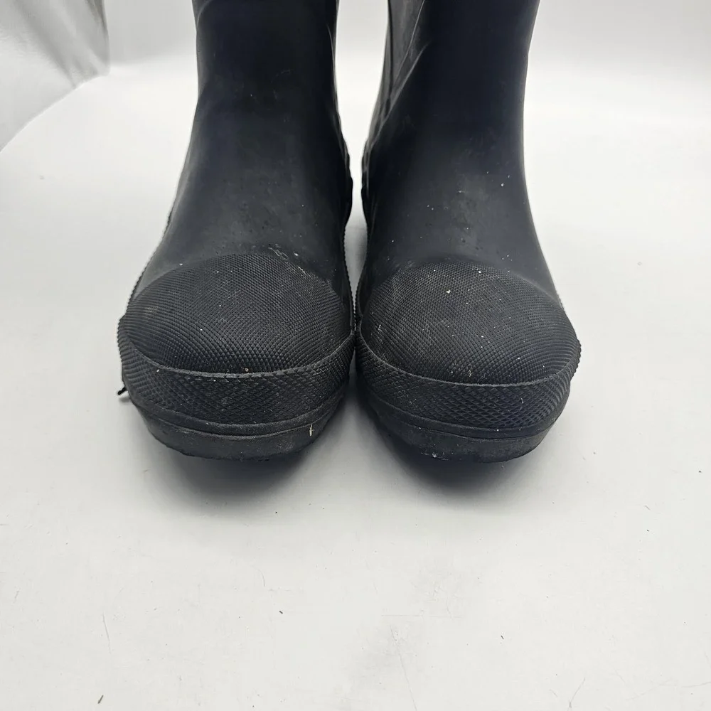 Brazos Boots Mens Size 7 Black Rubber Waterproof Work Rain FWBWRE1035 Safety